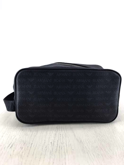 ARMANI JEANS（アルマーニジーンズ） ロゴ柄セカンドバッグ　PVC素材 メンズ バッグ