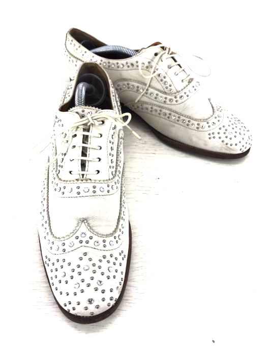 churchs（チャーチ） burwood III W White Prest プレステージホールレザーシューズ  スワロフスキ レディース シューズ