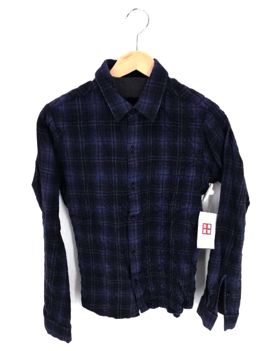 TROVE(トローヴ) シワ加工チェックネルシャツ メンズ トップス