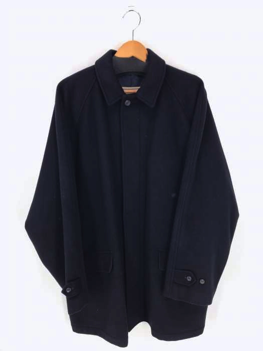 BARACUTA(バラクータ) 比翼ウールステンカラーコート メンズ アウター