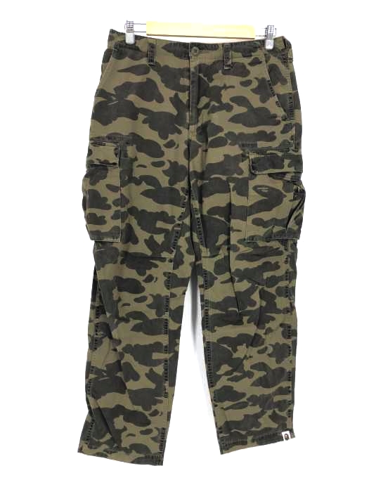 A BATHING APE（アベイシングエイプ） サルカモ柄カーゴパンツ メンズ パンツ