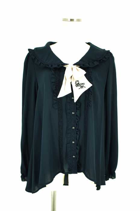 axes femme (アクシーズファム) ビッグカラーブラウス レディース トップス
