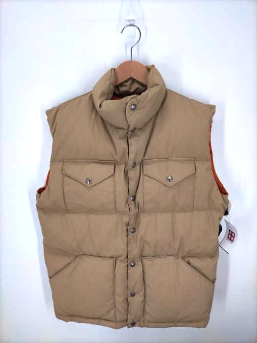 THE NORTH FACE（ザノースフェイス） 80s USA製 茶タグ 4ポケットコットンクロスダウンベスト メンズ アウター