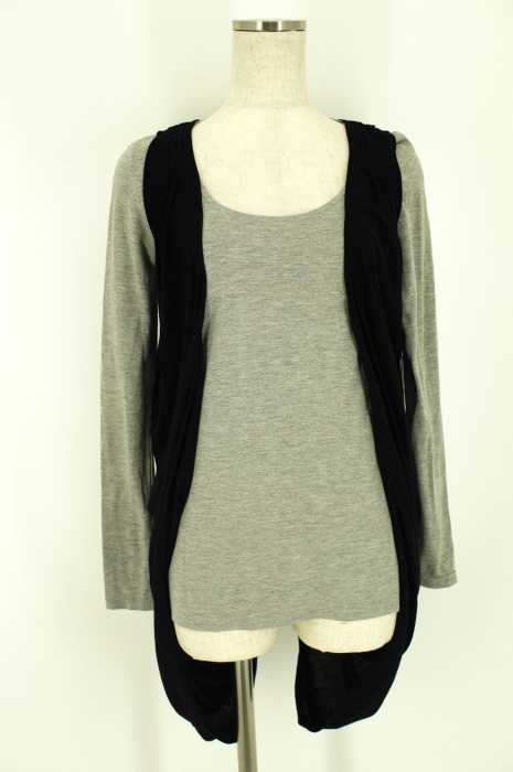 Khaju（カージュ） 2トーンドレープ長袖トップス レディース トップス