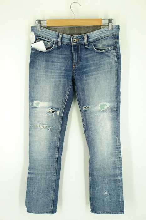 DIESEL (ディーゼル) LIV ダメージ加工デニムパンツ レディース パンツ