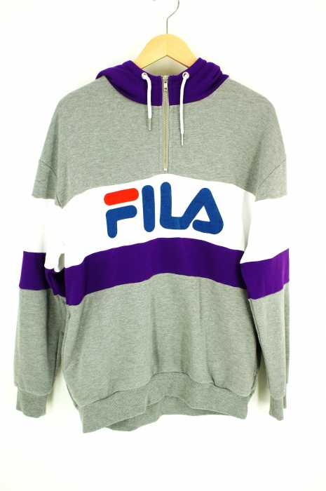 FILA × RODEOCROWNS(フィラ ロデオクラウンズ) FILA × PEAC ハーフジップ パーカー レディース トップス