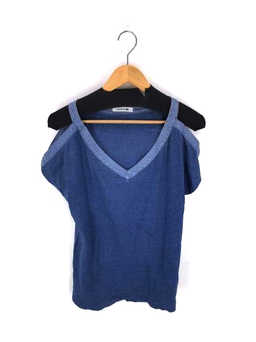 LACOSTE（ラコステ） VネックインディゴTシャツ レディース トップス