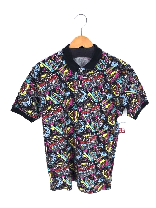 A BATHING APE（アベイシングエイプ） Baby Milo 総柄 半袖 ポロシャツ メンズ トップス