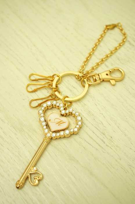 Samantha Thavasa Petit Choice (サマンサタバサプチチョイス) Mイニシャルバッグチャーム キーホルダー レディース ファッション雑貨