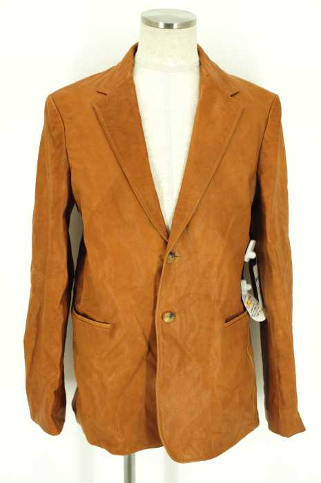 JIL SANDER (ジルサンダー) 2Bレザーテーラードジャケット メンズ アウター