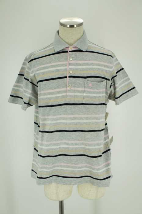 BURBERRY GOLF (バーバリーゴルフ) ボーダー柄 ポロシャツ メンズ トップス