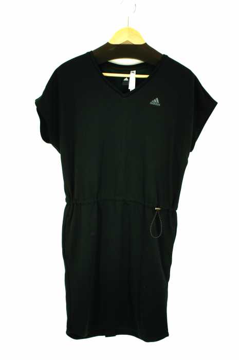 adidas （アディダス） Vネックジャージーワンピース レディース ワンピース