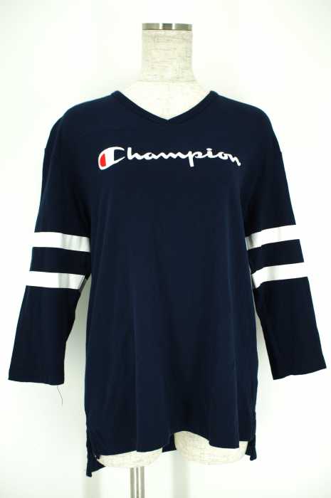 Champion ×RODEO CROWNS（チャンピオン×ロデオクラウンズ） リバースウィーブフットボールTシャツ レディース トップス