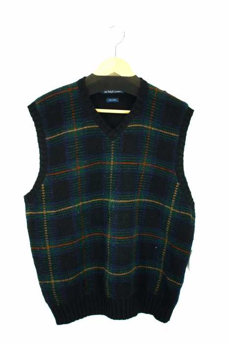 Polo by RALPH LAUREN （ポロバイラルフローレン） チェック柄ウールニットベスト メンズ トップス