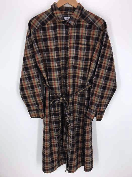 Dazzlin ダズリン ロングチェック柄シャツワンピース レディース ワンピース ブランド古着買取販売バズストア