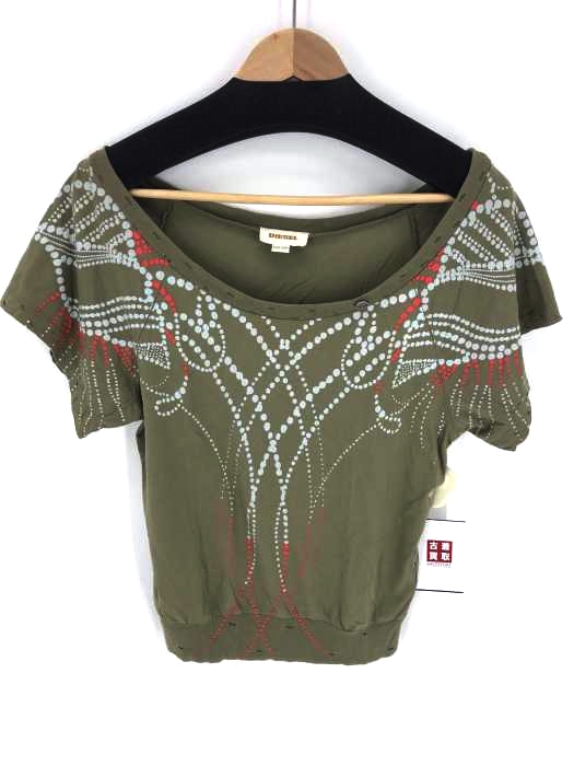 DIESEL（ディーゼル） 総柄オフショルTシャツ レディース トップス
