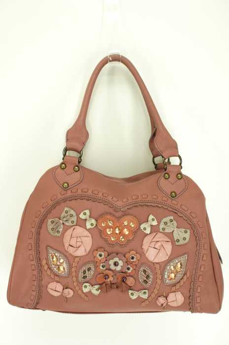 ANNA SUI (アナスイ) 装飾付き レザーハンドバッグ レディース バッグ