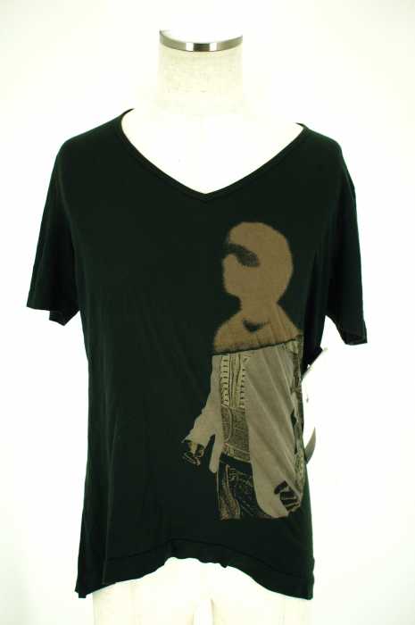 DIESEL （ディーゼル） フロントプリントVネックTシャツ メンズ トップス