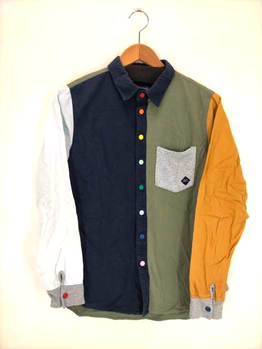 Gym Master ジムマスター カラフルスナップボタン2wayシャツ メンズ トップス ブランド古着買取販売バズストア Gym Master ジムマスター カラフルスナップボタン2wayシャツ メンズ トップス ブランド古着買取販売バズストア