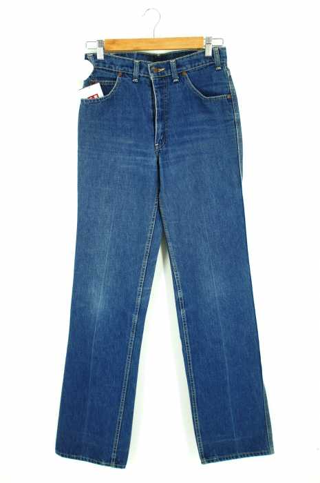 Levi's (リーバイス) 80S movin on 黒タブ 寸胴 ビンテージ TALON レザーパッチ メンズ パンツ
