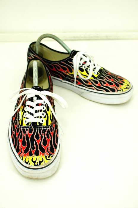 VANS （バンズ ） AUTHENTIC MASH UP FLAMES BLACK メンズ シューズ