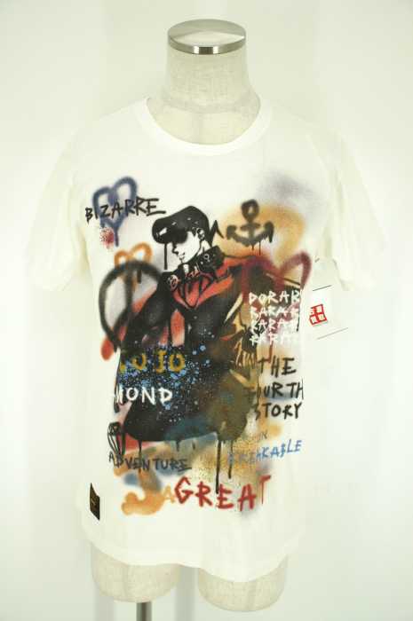 glamb (グラム) アニメコラボペンキプリント加工Tシャツ メンズ トップス