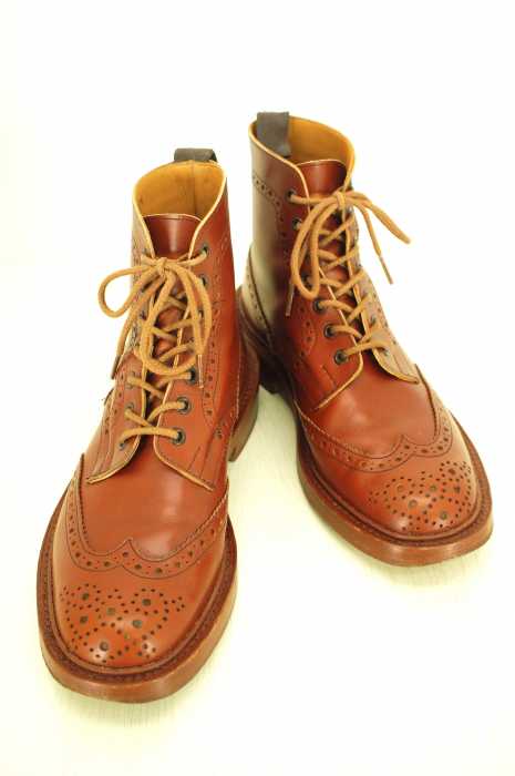 Tricker's （トリッカーズ） STOW ウィングチップカントリーレザーシューズ メンズ シューズ