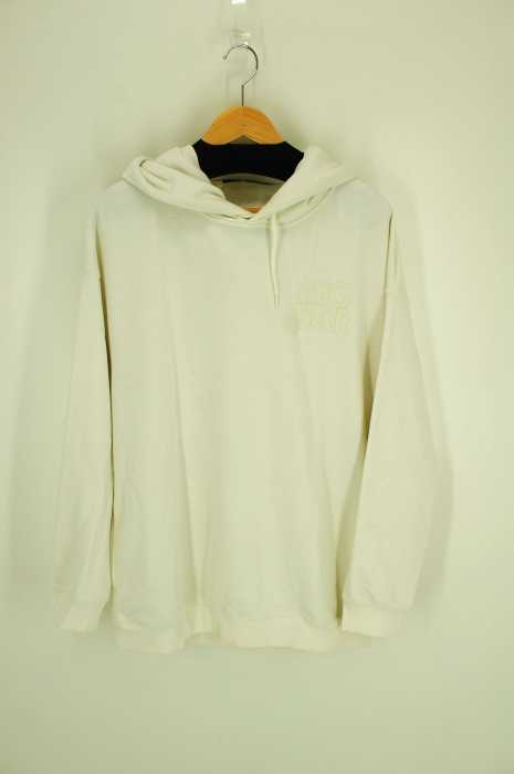 asics Tiger （アシックスタイガー） ASICSTIGER BL Sweat PO Hoodie (アシックスタイガー プルオーバー フーディ) CREAM　ビッグロゴ メンズ トップス