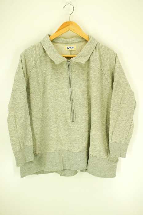 BEAMS BOY（ビームスボーイ） ハイケージ ウラケ ハーフジップ スウェット レディース トップス