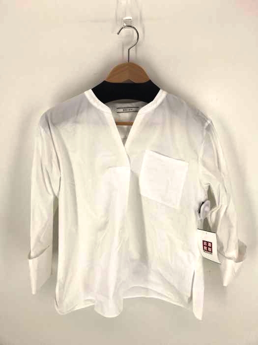 BEIGE，（ベイジ） ワンタック ダブルカフスブラウス レディース トップス