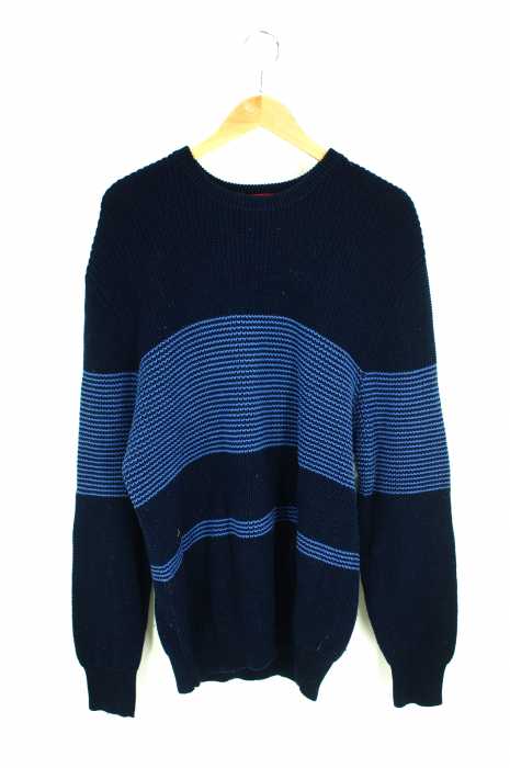 Supreme （シュプリーム） Tonal Stripe Crewneck Sweater クルーネックニットセーター メンズ トップス