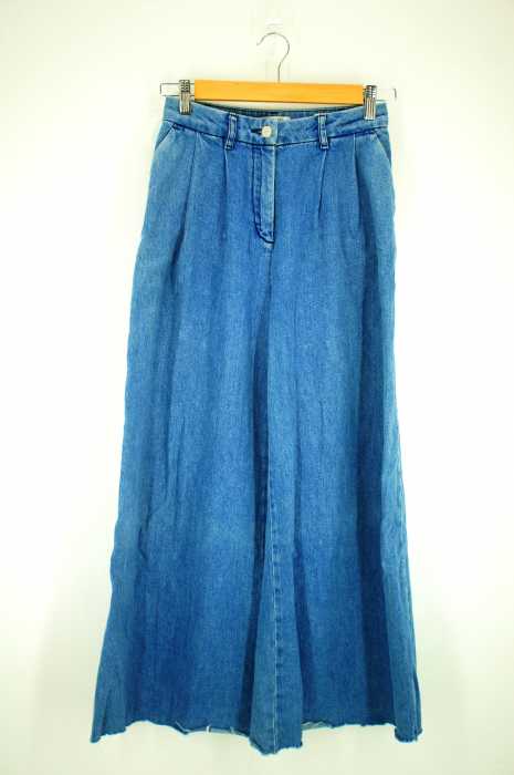 ZARA WOMAN (ザラ ウーマン) ワイドカットオフデニム レディース パンツ