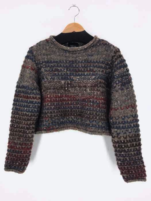 ZARA KNIT（ザラニット） 総柄ニット レディース トップス