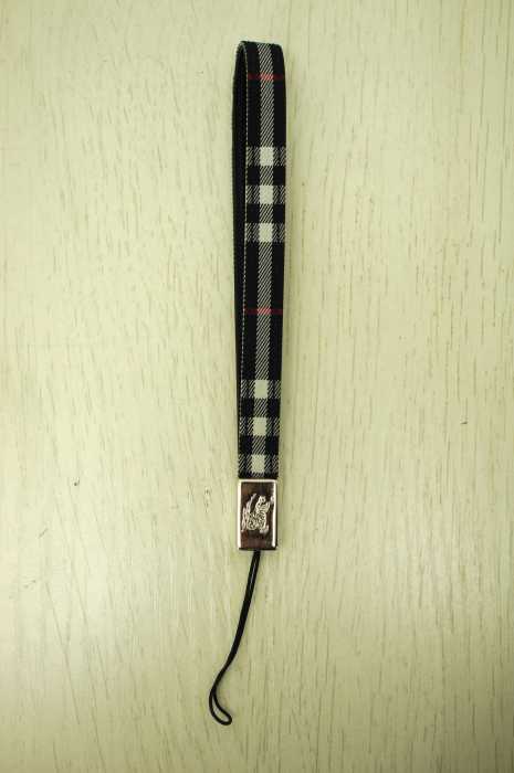 BURBERRY BLACK LABEL (バーバリーブラックレーベル) チェック柄 携帯ストラップ メンズ ファッション雑貨
