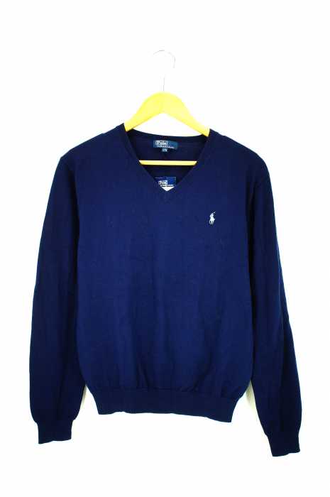Polo by RALPH LAUREN （ポロバイラルフローレン） ワンポイント刺繍Vネックニット メンズ トップス