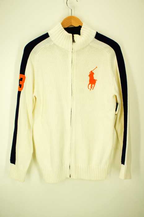 Polo by RALPH LAUREN （ポロバイラルフローレン） ビッグポニー刺繍ジップアップコットンニットブルゾン レディース アウター