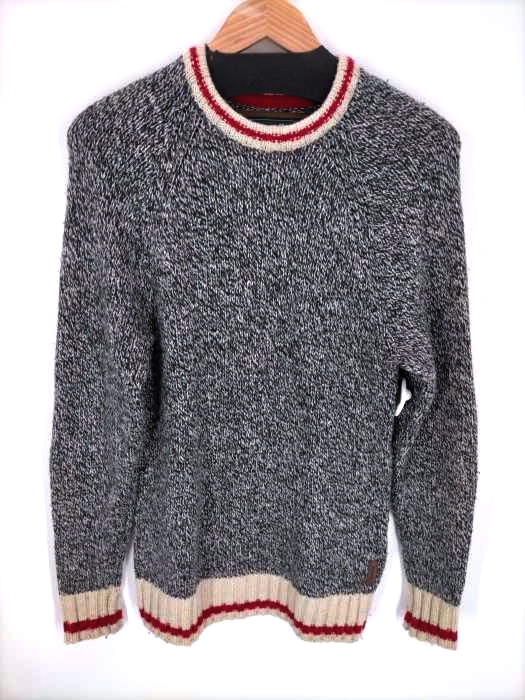 roots canada（ルーツカナダ） エルボーパッチ ウールニット メンズ トップス