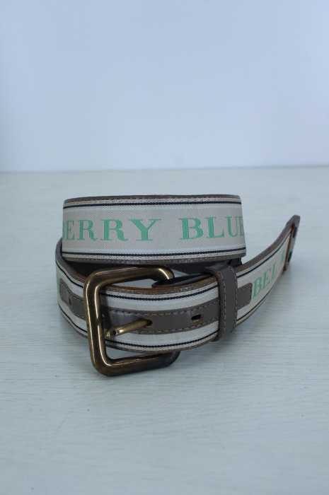 BURBERRY BLUE LABEL（バーバリーブルーレーベル） ロゴ入りリバーシブルレザーベルト レディース ファッション雑貨