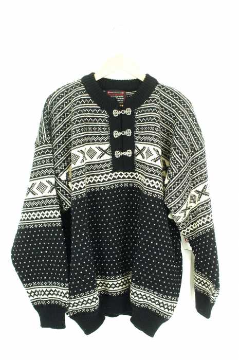 Norwool () トグル付きノルディック柄プルオーバーニット　Made in Norway メンズ トップス