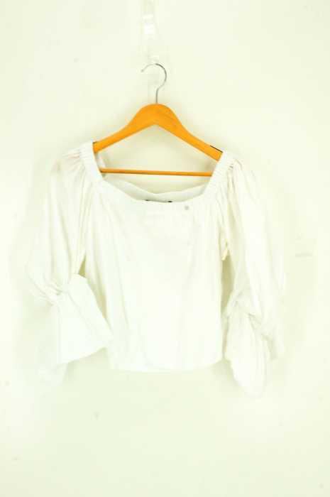 ZARA BASIC (ザラベーシック) パフスリーブ ブラウス レディース トップス
