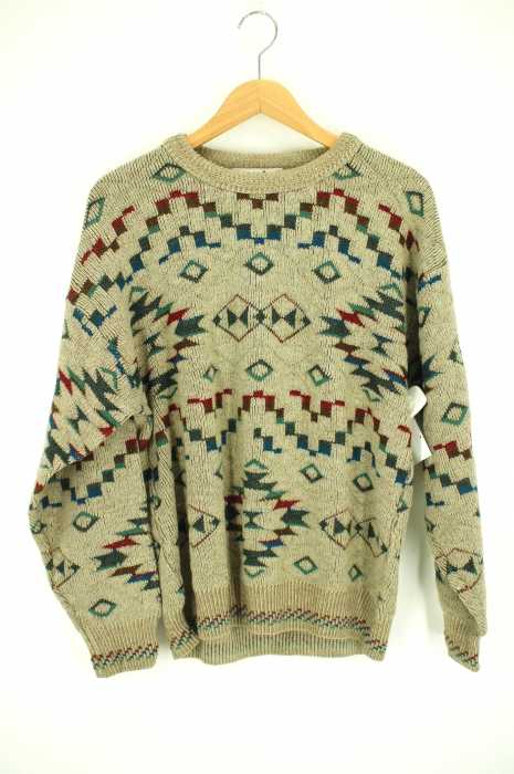 USED古着  （ユーズドフルギ） FLORENCE TRICOT 総柄ニット メンズ トップス