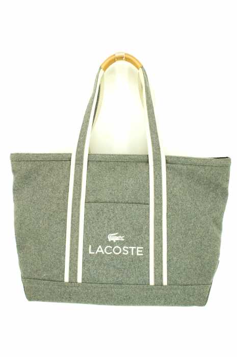 Lacoste ラコステ ロゴ刺繍 ウールトートバッグ メンズ バッグ ブランド古着買取販売バズストア