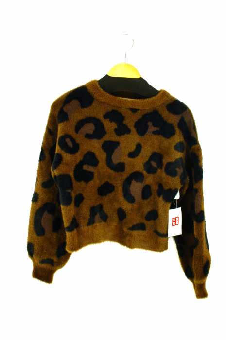 moussy （マウジー） レオパードジャガードニット レディース トップス
