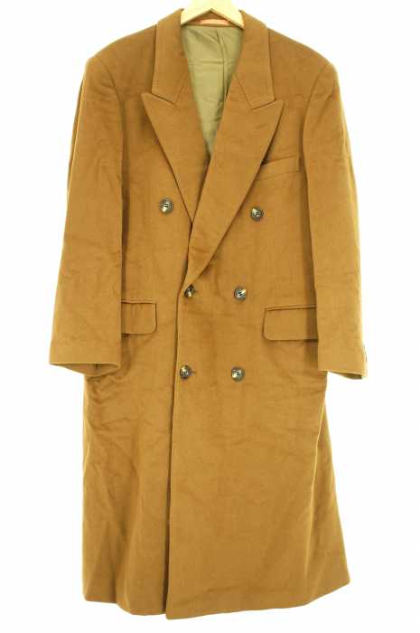 USED （ブランド不明） カシミヤ　ダブルボタンロングチェスターコート メンズ アウター