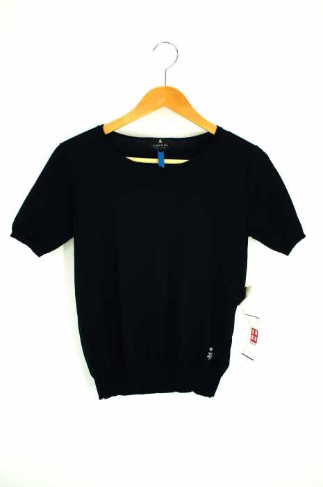LANVIN (ランバン) リネン混半袖ニット レディース トップス