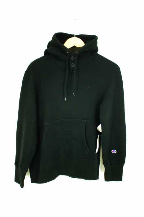 nano universe × Champion (ナノユニバース チャンピオン) 別注ソフト裏毛パーカー サイドジップ メンズ トップス