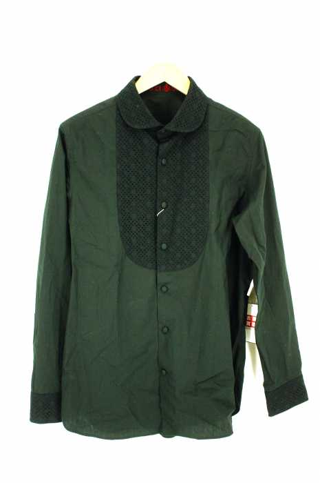 40ct525 takeokikuchi タケオキクチ 限定 ボタン柄 シャツ TAKEO KIKUCHI｜タケオキクチのシャツ/ブラウス（チェック柄