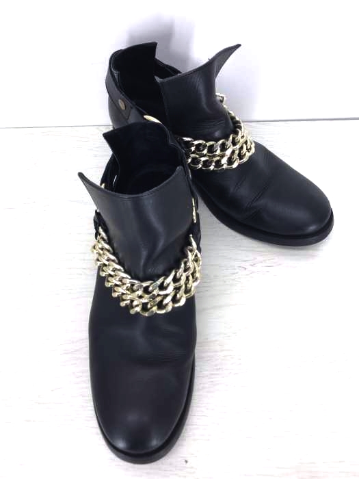 ZARA BASIC（ザラベーシック） チェーンアンクルショートブーツ レディース シューズ