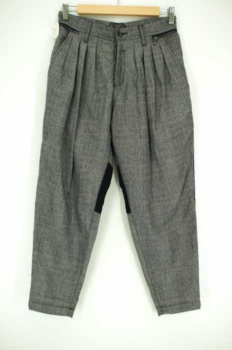 SHAREEF (シャリーフ) 15SS GLEN CHECK WIDE TAPERED テーパードパンツ メンズ パンツ