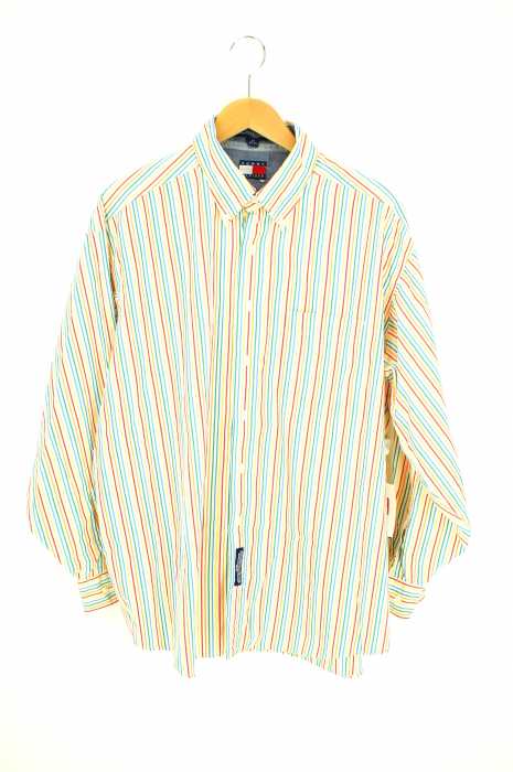 TOMMY HILFIGER （トミーヒルフィガー） マルチカラーストライプBDシャツ メンズ トップス